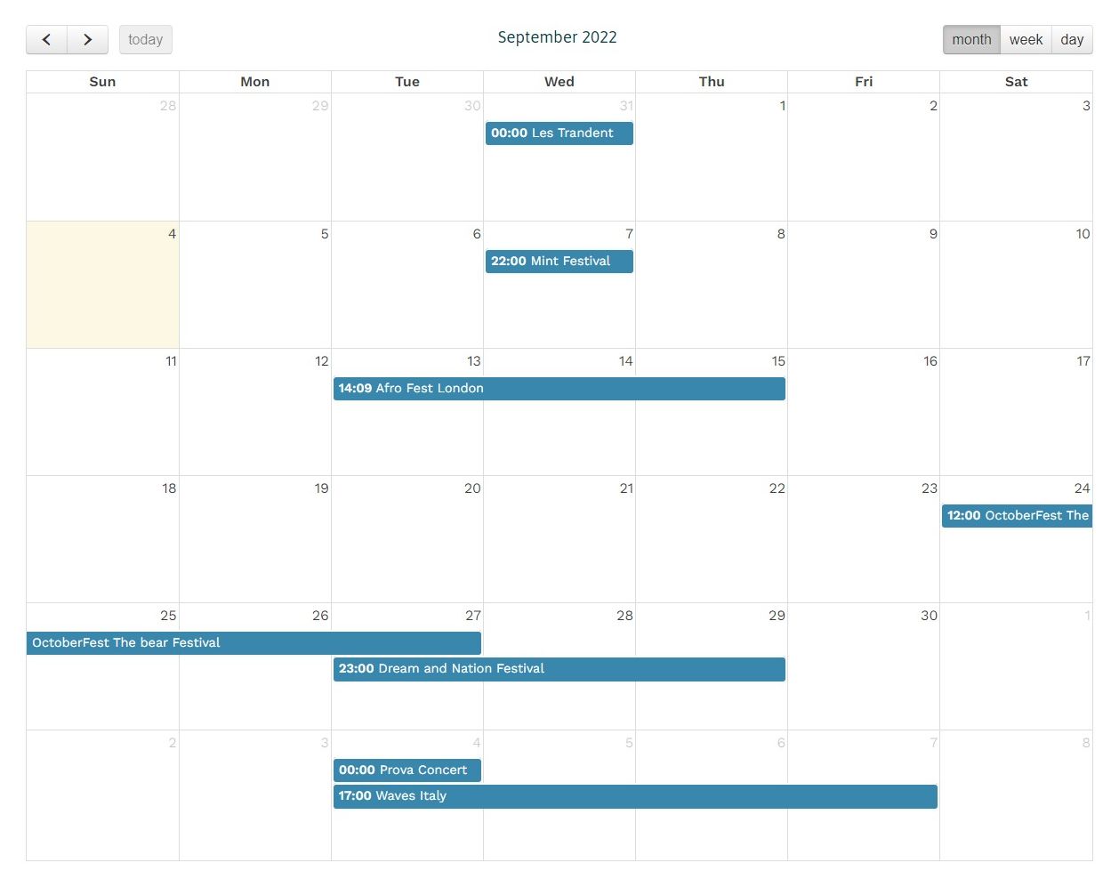 joomla events callendar 7537ba22